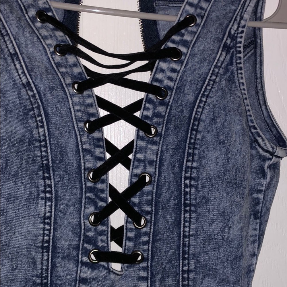 Denim romper - Picture 4 of 5